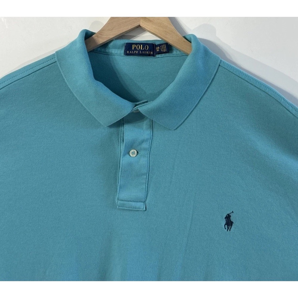 Mens Polo Ralph Lauren Big & Tall Short Sleeve Polo Shirt Sz 3XB Clean